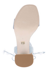 Aqua Satin | Westminster Lace Up Sandal Sole
