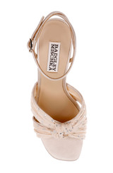 Nude Satin | Wila Ankle Strap Sandal Top