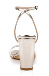 Clear Gold | Phyliss Ankle Strap Sandal Back