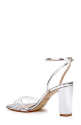 Clear Silver | Phyliss Ankle Strap Sandal Back Side