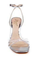 Clear Silver | Phyliss Ankle Strap Sandal Front