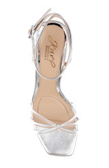 Clear Silver | Phyliss Ankle Strap Sandal Top