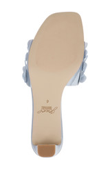 Mist Blue Satin | Pacific Heeled Mule Sandal Sole