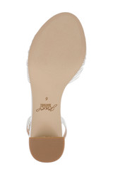 Ivory Satin | Pretty Ankle Strap Sandal Sole