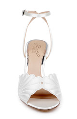 Ivory Satin | Paradise Ankle Strap Sandal Front
