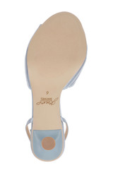 Mist Blue Satin | Paradise Ankle Strap Sandal Sole