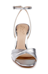 Silver Metallic | Parisa Ankle Strap Sandal Front