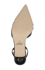 Black Satin | Parklyn Pointed Toe Ankle Strap Pump Sole