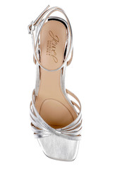 Silver Leather | Pasco Leather Ankle Strap Sandal Top