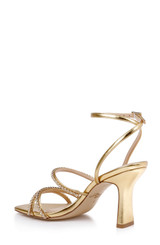 Gold Metallic | Paulette Ankle Strap Sandal Back Side
