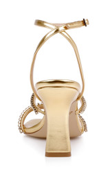 Gold Metallic | Paulette Ankle Strap Sandal Back