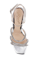 Silver Metallic | Paulette Ankle Strap Sandal Top