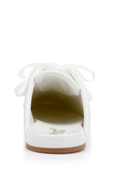 Ivory Satin | Priscila Mule Sneaker Back