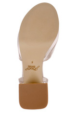 Dark Nude Satin | Paola Platform Sandal Sole