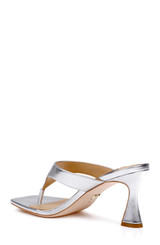 Silver Metallic | Whitley Mid Heel Sandal Back Side