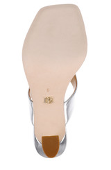 Silver Metallic | Whitley Mid Heel Sandal Sole