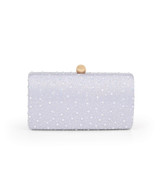Blue | Heather Opal Crystal Minaudiere Front