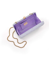 Blue | Heather Opal Crystal Minaudiere Open