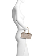 Gold | Juniper Crystal Mesh Clutch Form