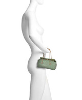 Green | Juniper Crystal Mesh Clutch Form