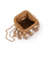 Gold | Marigold Crochet Pouch Clutch Open