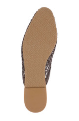 Brown | Xailee Woven Pointed Toe Mule Sole
