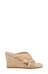 Natural Rafi | Xandria Wedge Slide Sandal Side