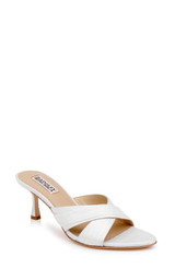 Ivory Silk | Xania Heeled Sandal Front Side
