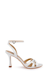 Ivory Silk | Xeilani Ankle Strap Sandal Side