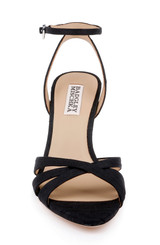 Black Silk | Xeilani Ankle Strap Sandal Front