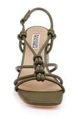 Olive Leather | Xiara Slingback Sandal Front