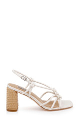 Cream Leather | Xiara Slingback Sandal Side