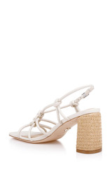 Cream Leather | Xiara Slingback Sandal Back Side