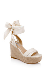 Cream | Ximora Espadrille Wedge Sandal Front Side