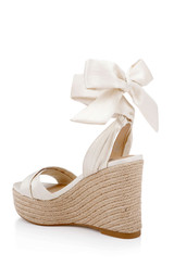Cream | Ximora Espadrille Wedge Sandal Back Side