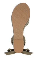Olive Silk | Ximora Espadrille Wedge Sandal Sole