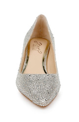 Gold Glitter | Frenchie Pointed Toe Kitten Heel Front Gold Glitter | Frenchie Pointed Toe Kitten Heel Front