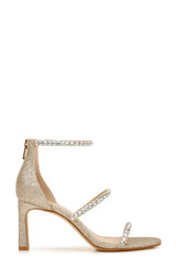 Light Gold/ Iridescent | Ellis Strappy Evening Heel