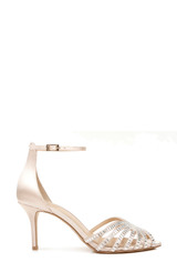 Champagne | Pixie Strappy Evening Shoe