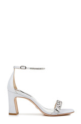 White | Harriet Open Toe Block Heel