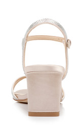 Champagne/ Clear | Omari II Buckle-Detail Block Heels