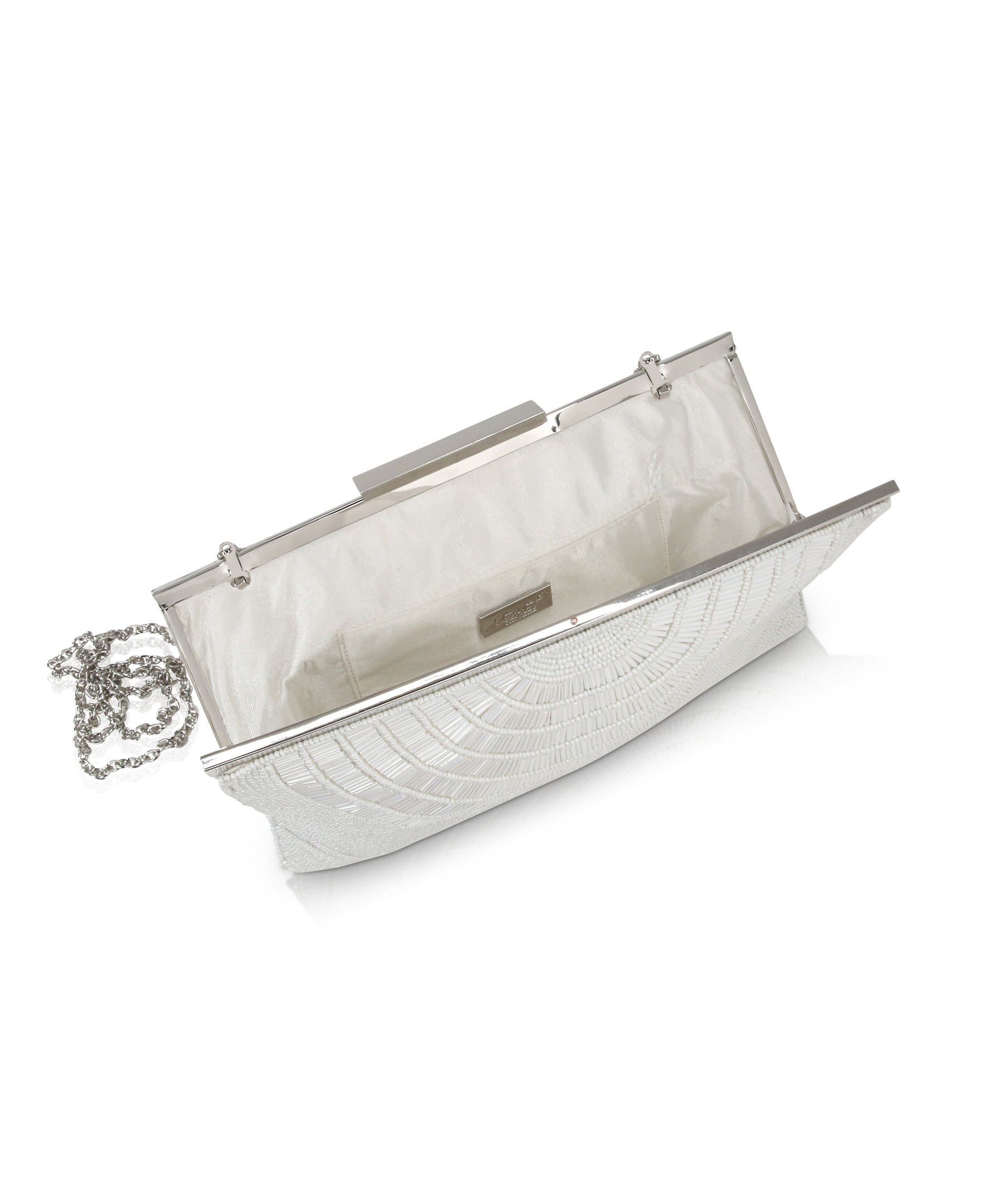 Clover Bugle Bead Frame Clutch by Badgley Mishcka
