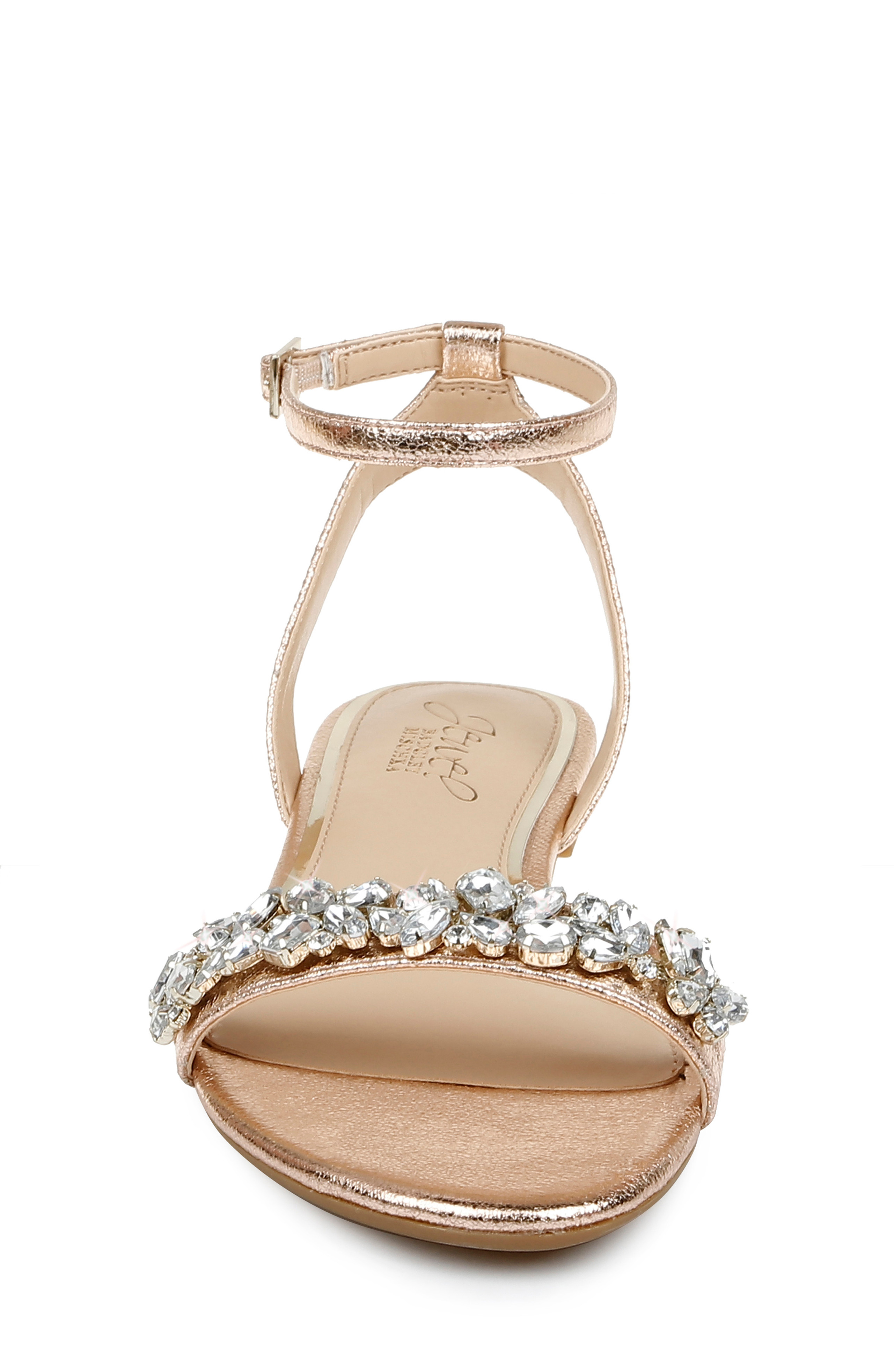 Ohara Minimalist Crystal Adorned Flats By Badgley Mischka