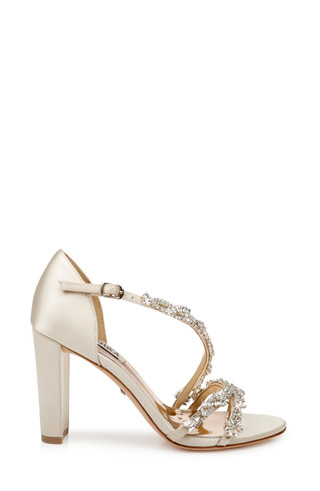 Omega Embellished Block Heel