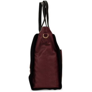HARE & ROSE Vegan Leather Satchel Handbag – Recycled Water-Based Saffiano Purse With Adjustable Strap, Multiple Pockets (Bare Sand/Kiera Black)