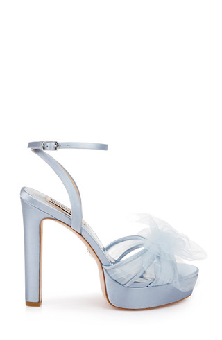 Sophie Platform Sandal with Tulle Flower by Badgley Mishcka