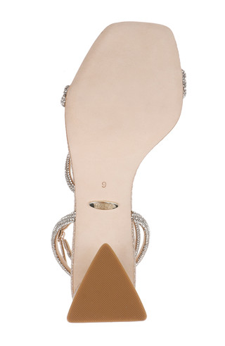 ジェンロックミー Freedom Glitter Block Heel with Bejeweled Straps by Badgley