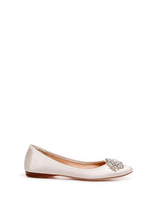 Pippa Ballet Flat Evening Shoe by Badgley Mischka