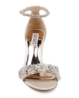 Ivory | Finesse Ankle Strap Evening Shoe
