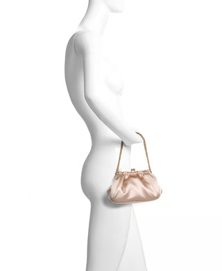 Cosima Satin Kisslock Framed Clutch by Badgley Mishcka